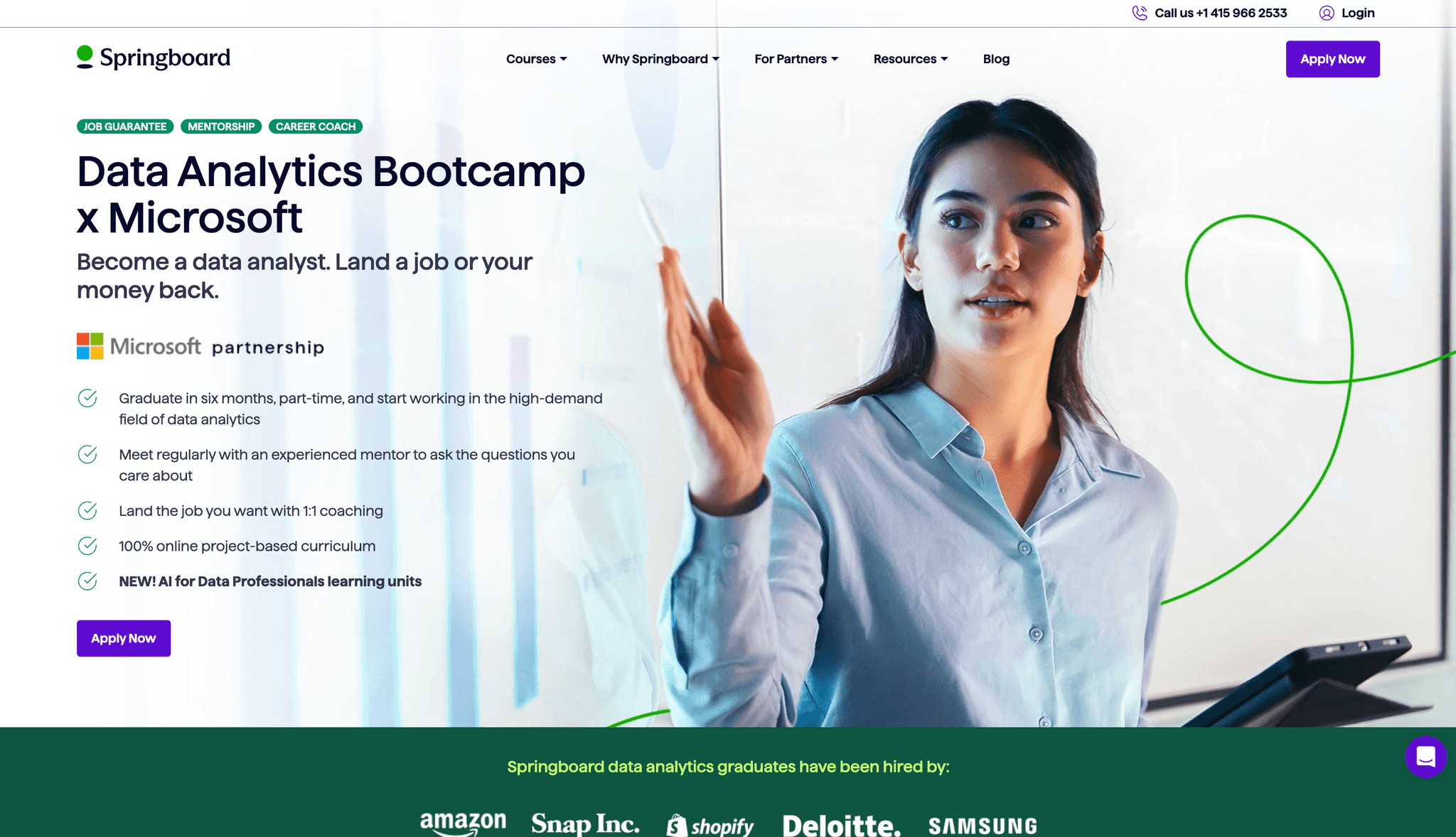 Springboard homepage